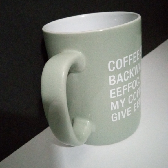 Coffee Spelled Backwards 2021 About Face Designs Mug - Picture 6 of 10